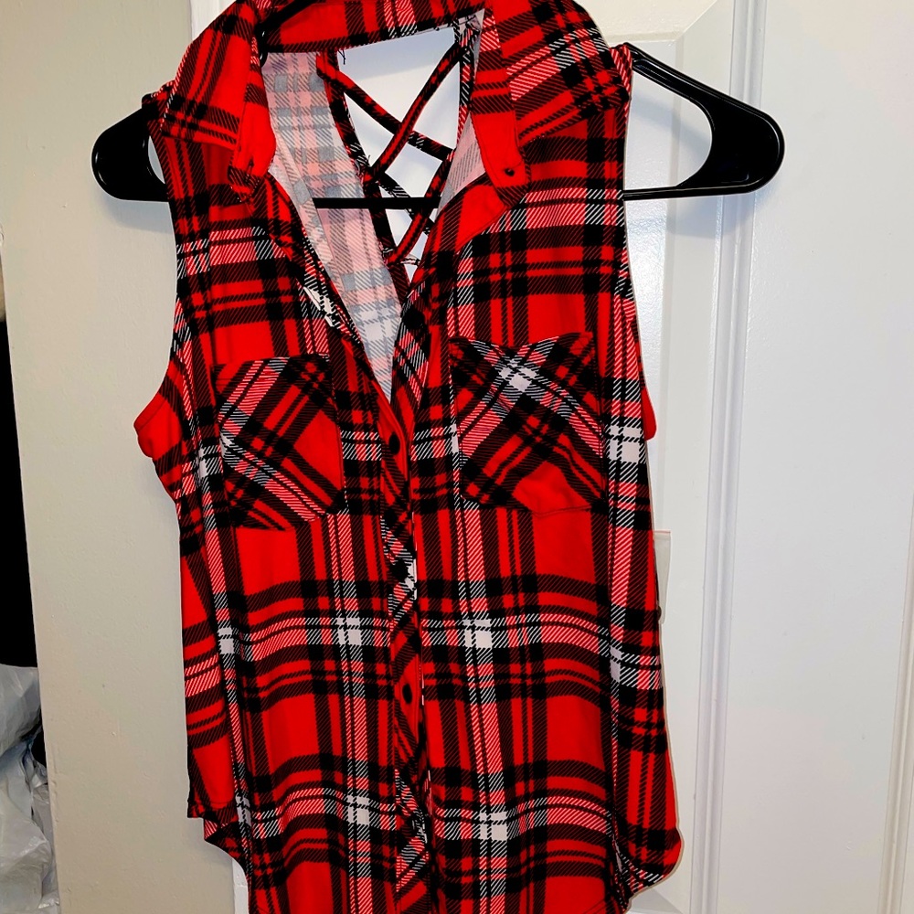 Flannel Pattern Tank